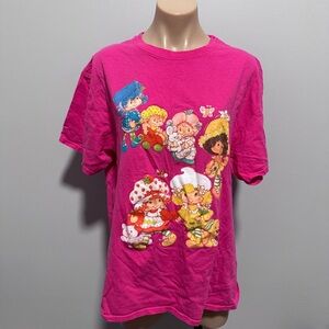 Strawberry Shortcake and Friends Character Pink T-shirt Large